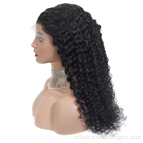 New Design Gray Glueless Virgin Ponytail Bleached Knot Straight Lace Front Black Woman Ginger Full Indian Human Hair Wig